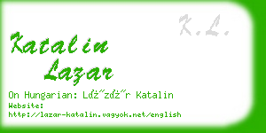 katalin lazar business card